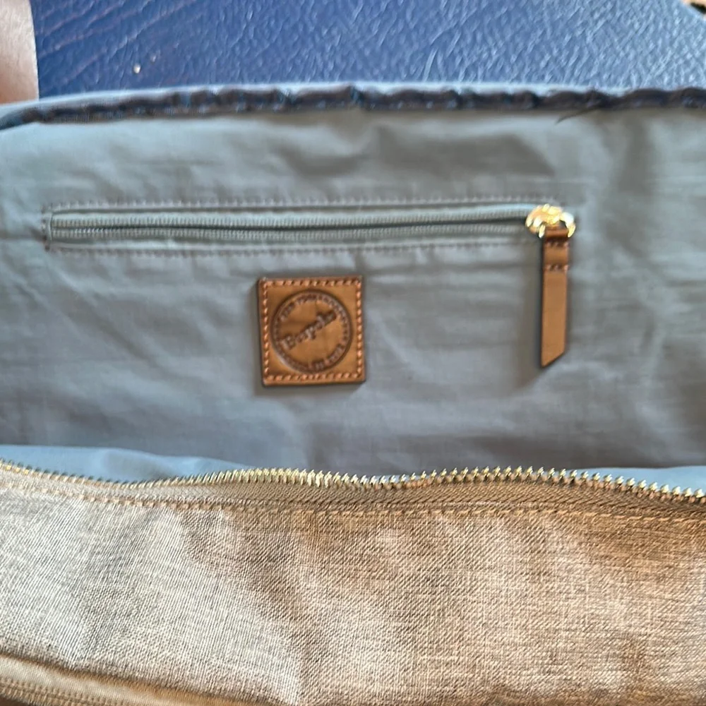 Bespoke Gray and Brown Canvas Duffle